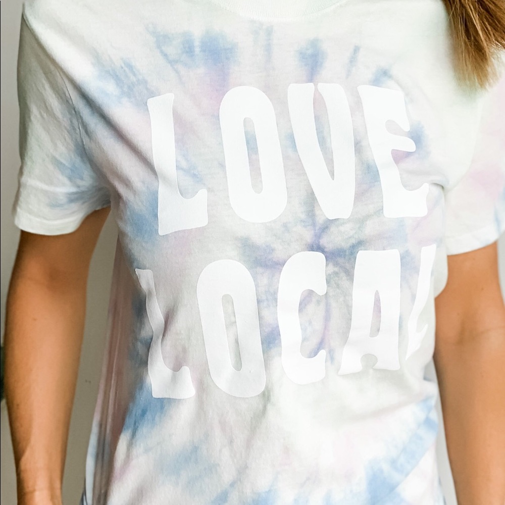 LOVE LOCAL TIE-DYE T-SHIRT